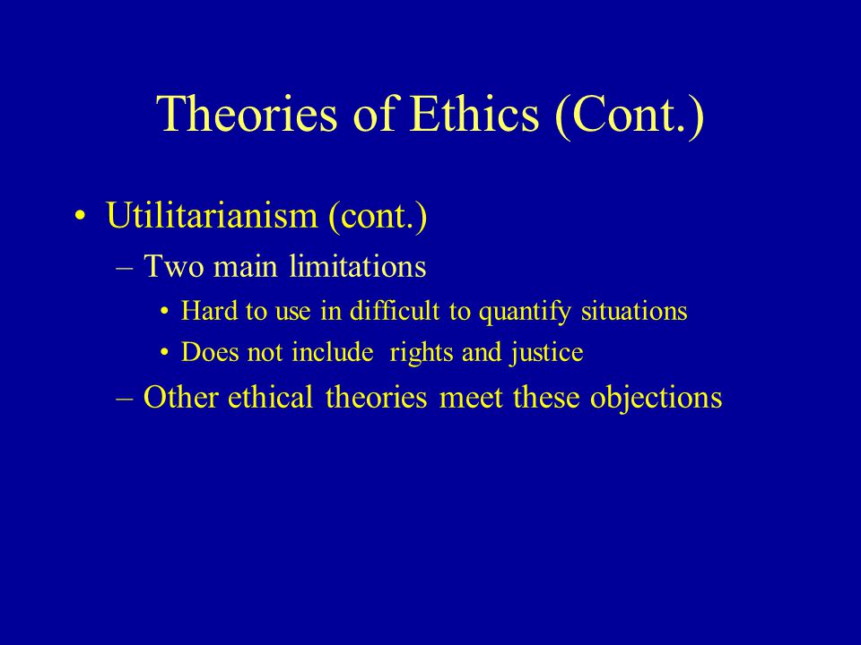 Ethical Theories in Business